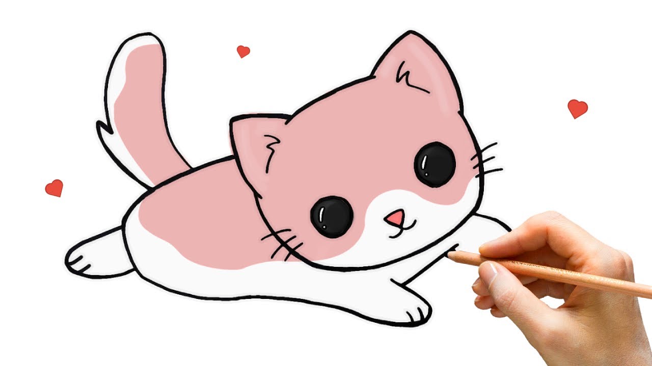 How to Draw a Sleepy Cat (Drawing for Kids) | كيفية رسم قطة | تعليم ...