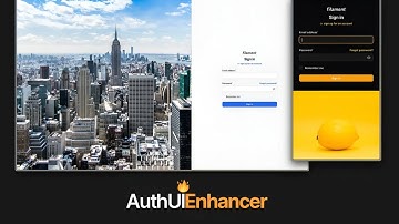 Filament Auth UI Enhancer Plugin: Customize Login/Register Pages