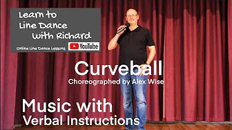 BEGINNER LINE DANCE LESSON 184 - Curveball - Part 2 - Music with verbal instruction