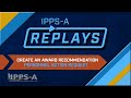 Ippsa replays create award recommendation par