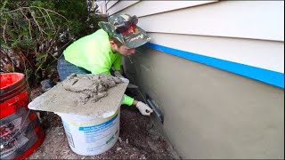 How to Parge A block Foundation