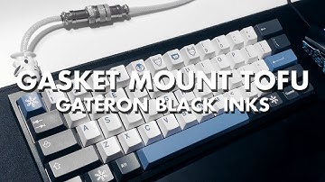 Mechanical Keyboard [ASMR] - KBDfans Gasket Mount Tofu Gateron Black Inks Typing Sound Test