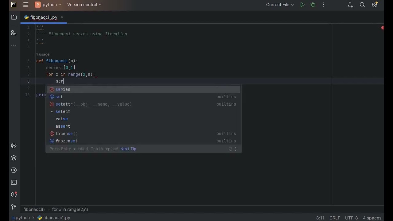 Fibonacci Series In Python Using Loop YouTube Fibonacci Series In Python Using Loop YouTube