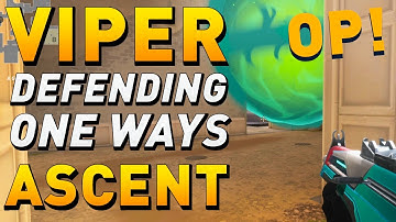 VALORANT - NEW BEST Viper One Way Smokes & Defending Setups for ASCENT