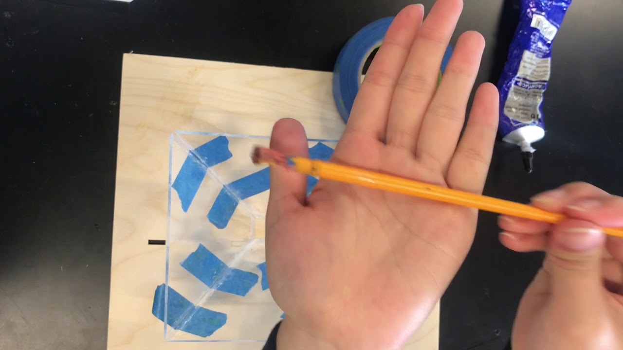 How to use the acrylic glue for hologram? - YouTube