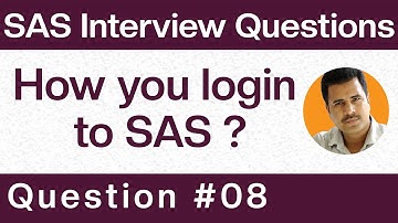SAS Clinical Interview Question & Answers : How you login to SAS?- Q8