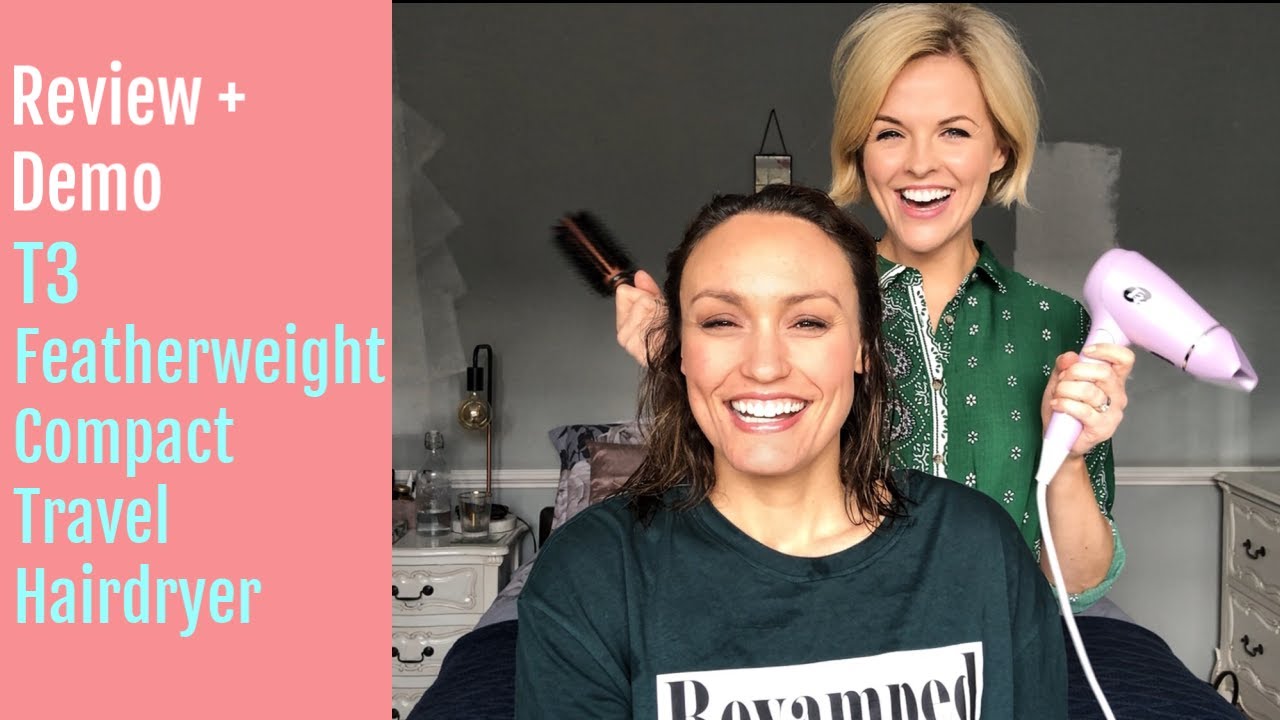 T3 Featherweight Compact Travel Hairdryer Review | Calms frizzy hair | Ali & Nesh Edits