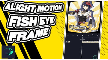 Fish Eye Frame Like an Old Television Screen - Alight Motion Tutorial [4.0]