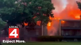 Residents displaced after fire destroys apartments in Van Buren Township