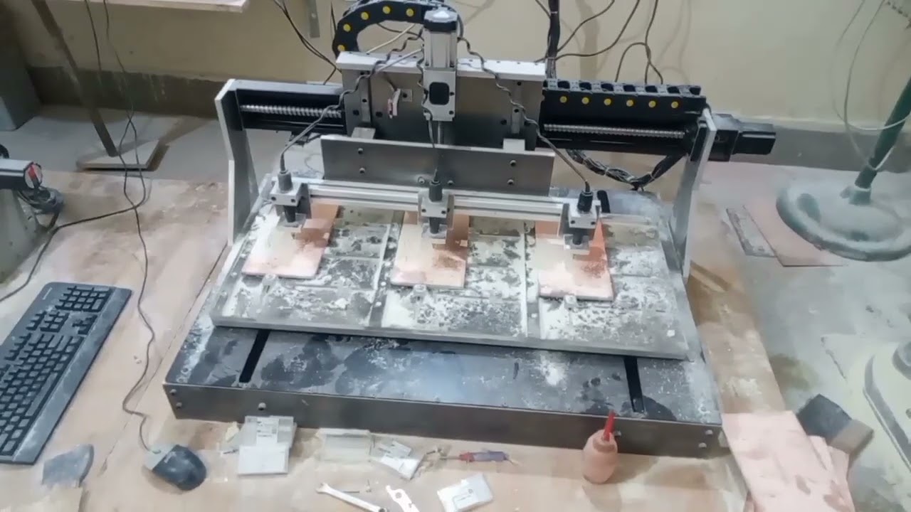 CNC Drilling machine for pcb. Usman Ali Qureshi The Manufacturer. +923234517264