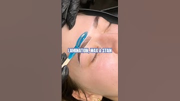 Lamination, wax & stain on blonde hair 🤍✨ #brows #browlamination #browlaminationtutorial