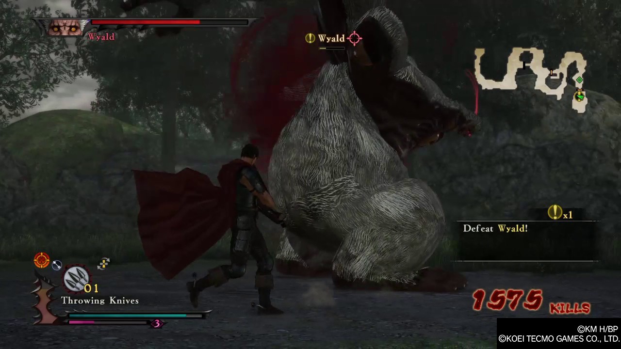 BERSERK and the Band of the Hawk Wyald Boss Fight Normal Difficulty