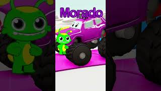 #shorts Learn the colors with Groovy The Martian and his 3D Monstertruck!