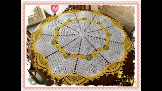 How to crochet 35 round tablecloth Part 2 of 2 @CrochetwithJoanna