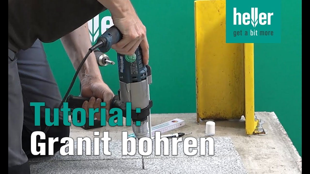Tutorial: Wie man effizient und einfach in Granit bohrt #HellerTV  #ProXtreme #Steinbohrer - YouTube