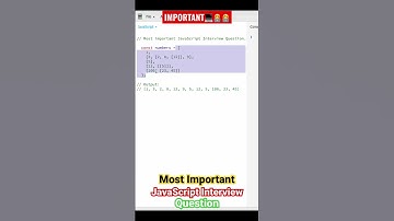 (Q-34) Most important JavaScript interview question #javascript #interview #interviewplaylist #react