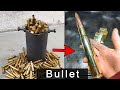 Casting bullet  trash to treasure  melting cartridge case  asmr brass casting