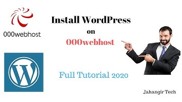 How to install WordPress in 000webhost | 2020 | Urdu/ Hindi|