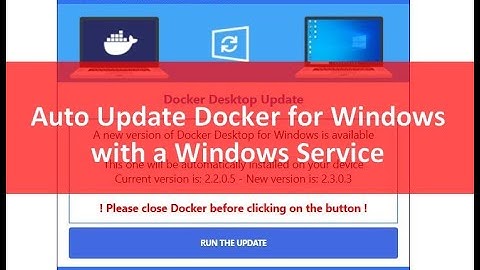 Auto update Docker Desktop for Windows