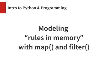Modeling "rules in memory" with map() and filter()