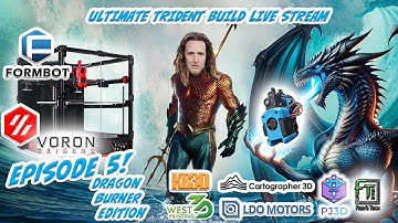 Building a Voron Trident 3D Printer - Upgraded Formbot Pro Kit Assembly: E-5 RAPID BURNER!