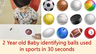 2 Year old Baby identifying balls used in sports in 30 seconds by jinu jawad m 14 views 1 year ago 35 seconds