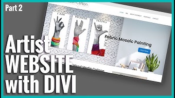 Building an Artist Website with DIVI - Part 2