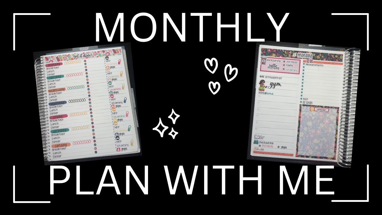 Monthly Plan With Me | Erin Condren | Daily Duo - YouTube