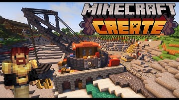 I Built a Working MINESHAFT ELEVATOR in Minecraft Create Mod!