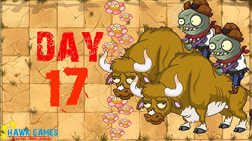 Plants vs Zombies 2 - Wild West - Day 17 [Zombie Bull, Don