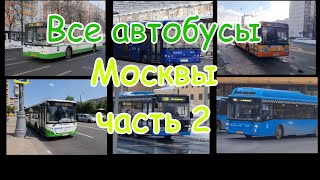 Все модели автобусов Москвы (часть 2)