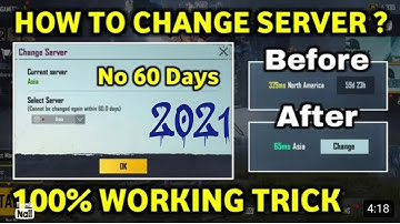 HOW TO CHANGE SERVER IN PUBG ❣️ NO WAIT 60 DAYS || LATEST VIDEO 2021