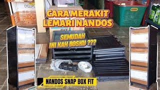 SIMPLE TIPS, HOW TO ASSEMBLE NANDOS SNAP BOX FIT CABINET 3 Layers‼️Multifunctional Cabinet, NAIBA...