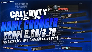 [BO2/1.19]♛Name Changer| Icon Names, Fake Level, Emblem Name and more ♛[CCAPI 2.60/2.70]