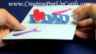Easy Fathers Day Pop Up Card