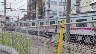 京成3700形快速特急 志津駅～ユーカリが丘駅間踏切