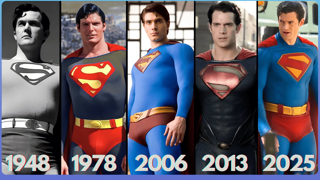 Evolution of Superman in Movies and TV Shows 1948 to 2025 - The Ultimate Journey