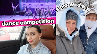 DANCE COMPETITIONS BEGIN & A FOOT OF SNOW