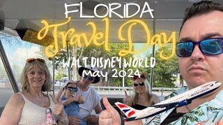 DISNEYWORLD ORLANDO FLORIDA TRAVEL DAY MAY 2024 | PREMIUM ECONOMY BRITISH AIRWAYS WITH A 3 YEAR OLD