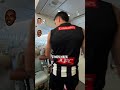 Brayden Maynard and Isaac Quaynor compete in the seatbelt challenge 🤣💺 #afl #collingwood #emirates
