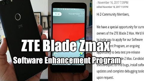 ZTE Blade Zmax New Software Enhancement Program