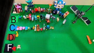 Ranking all of my Lego Minecraft mobs