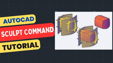 How to use Sculpt Command in AutoCAD - Surface to Solid Convert