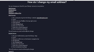 How to CHANGE EMAIL on DISNEY PLUS?