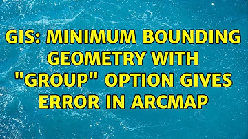 GIS: Minimum bounding geometry with "group" option gives error in ArcMap