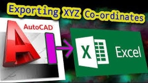 #how to export object xyz coordinates from autocad drawing