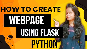 How Create  Webpage Using Flask in Python 3? | How to create a webpage in Flask? #infysky #razorpay