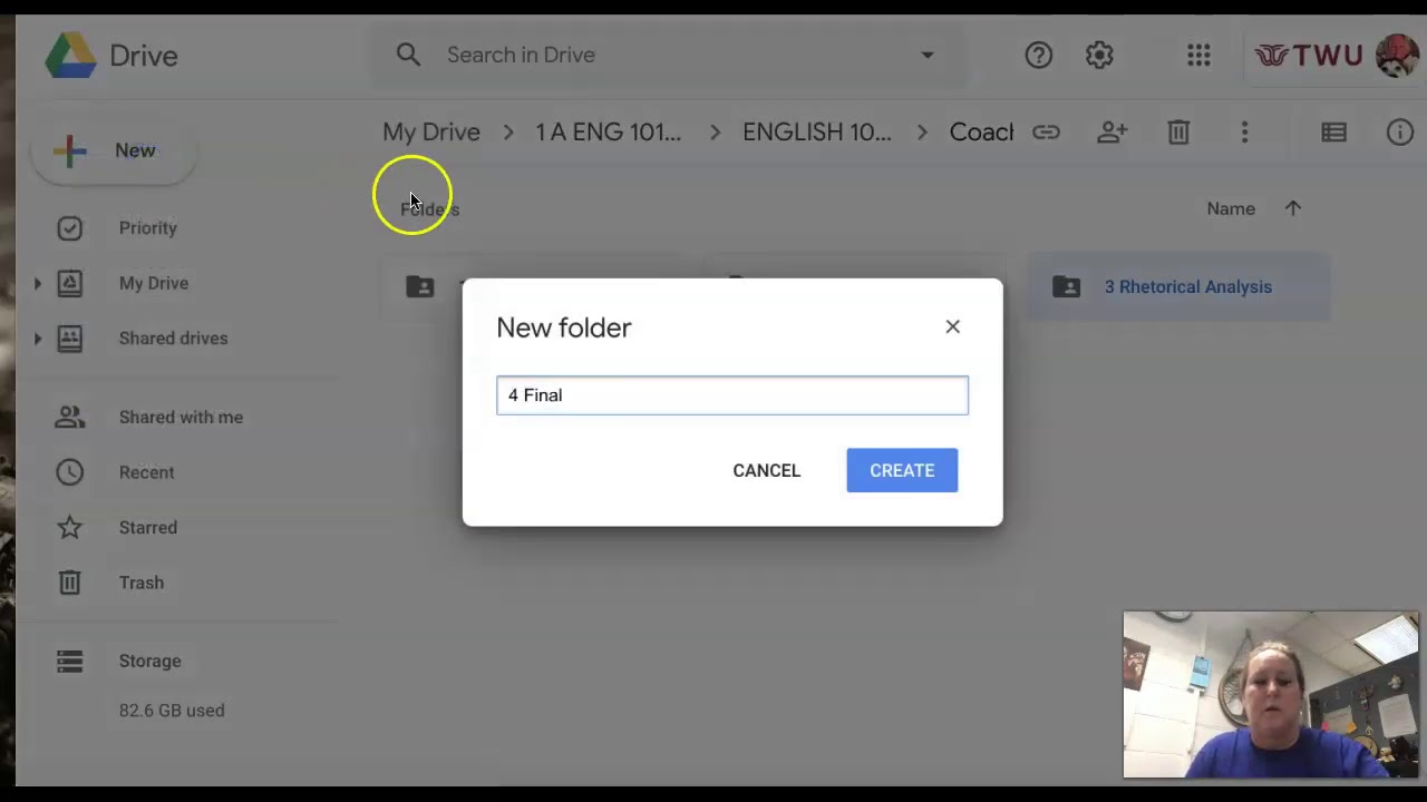Putting subfolders in your Google Folder YouTube