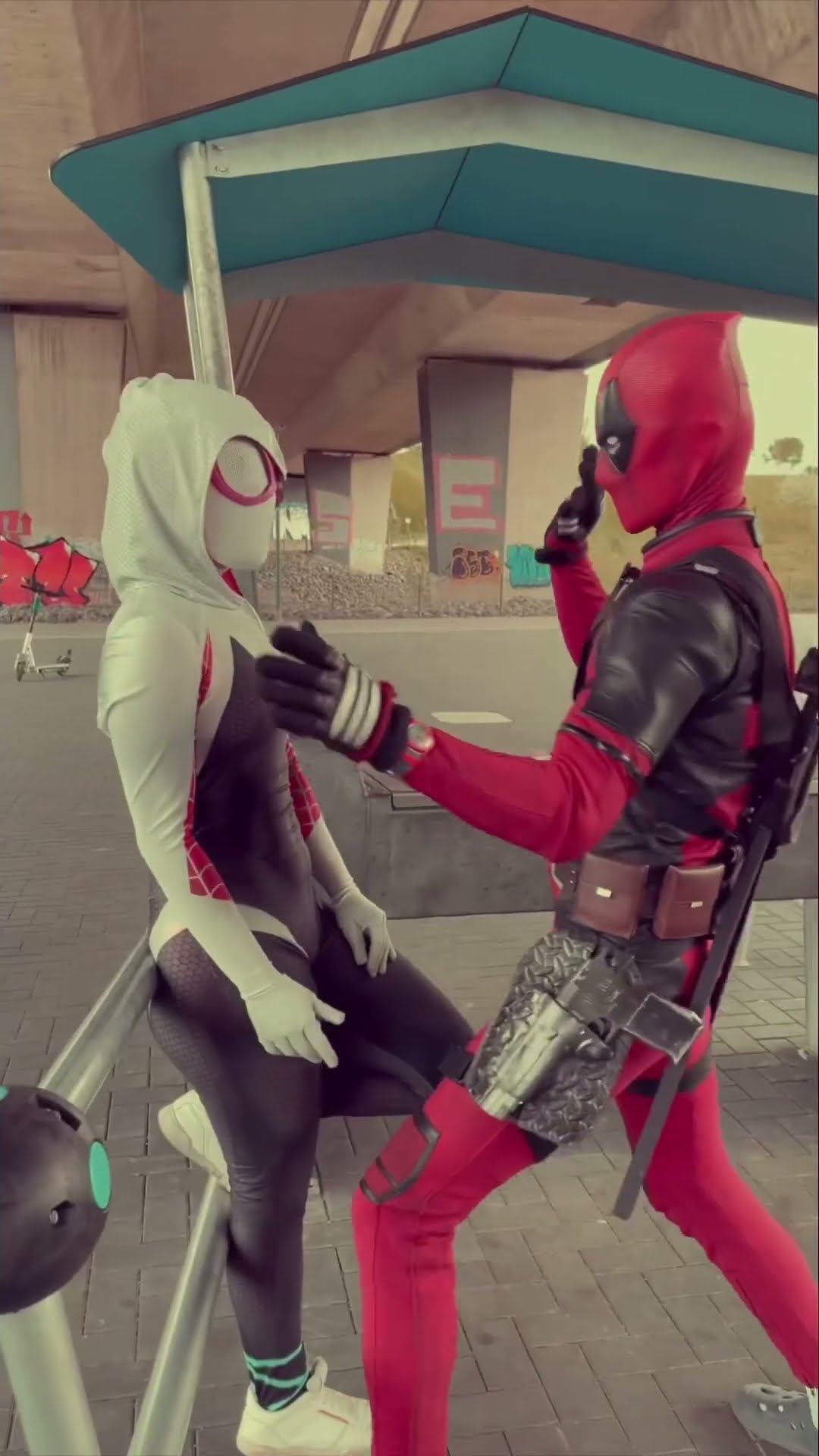 what is deadpool doing there? ?? #shorts
