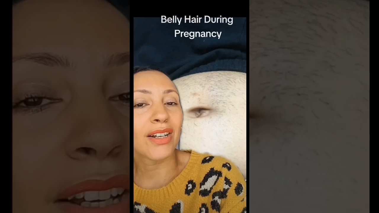 Why does hair grow thick on your belly during pregnancy?